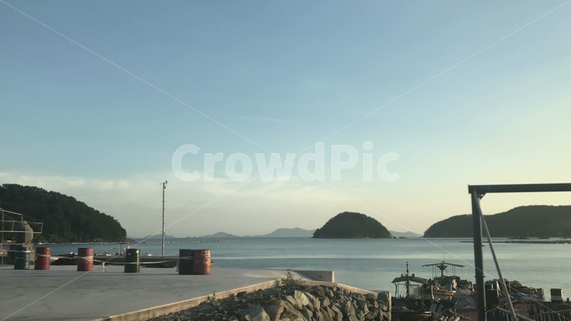 항구,바다,여름바다,통영,배