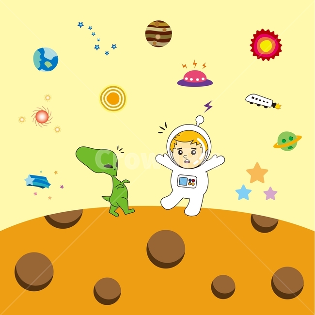 우주선,우주인,소년,화성,외계인,별,별똥별,슈팅스타,북두칠성,ufo,우주여행,목성,태양,그래픽,일러스트레이션,graphic,illustration