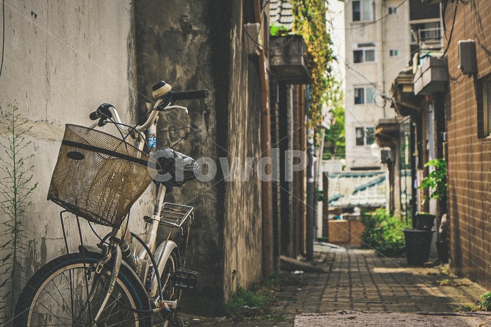 자전거,골목,옛골목,아련함,감성,아날로그,골목길,alley,빈티지사진,빈티지느낌,빈티지감성,vintage