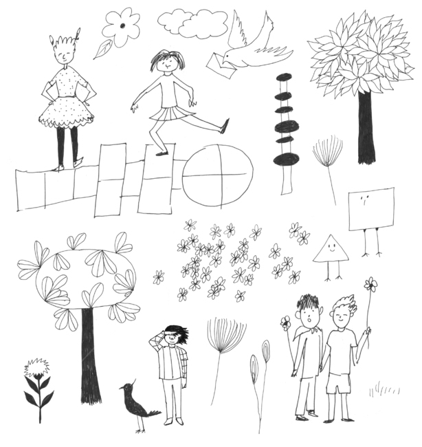 손그림,handdrawing,연필,pencil,연필라인,pencilline,연필그림,pencilpicture,나뭇잎,leaf,foliage,umbrage,나뭇가지,bough,twig,sprig,branch,아이,child,children,아이들,소녀,girl,소년,boy,친구,friend,companion