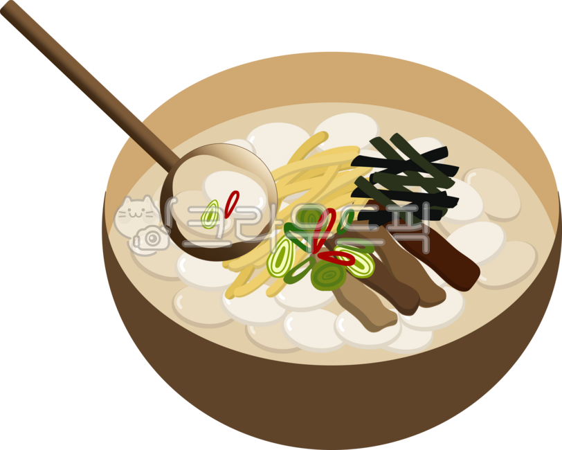 떡국, 설날, 새해, 신년, 한국, 사진,이미지,일러스트,캘리그라피 - Ostrich작가
