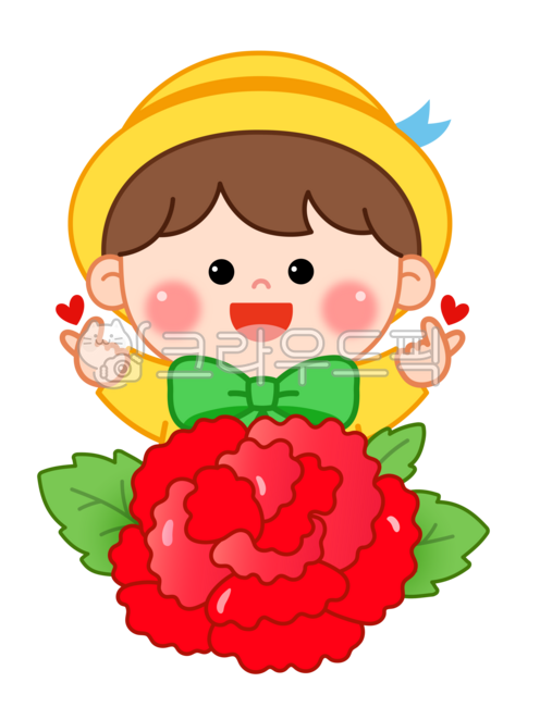 Carnation,carnation illustration,Parents' Day,Teachers' Day,Family Month,May,flower,gratitude,grace,love,I love you,thank you,carnation,flower,redcarnation,children,kids,kindergarteners,children's characters,cute,hand heart