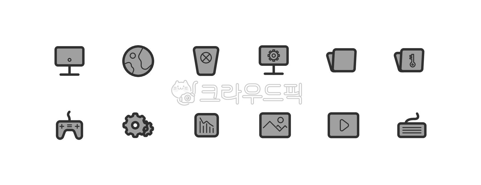 컴퓨터아이콘,pc아이콘,폴더,아이콘,게임아이콘,휴지통아이콘,인터넷아이콘,동영상아이콘,키보드아이콘,모던한,심플한,그래픽,일러스트레이션,graphic,illustration,아이콘,icon