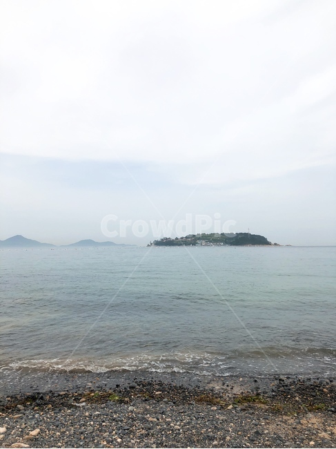 바다,몽돌,파도,섬,풍경,배경,맑은