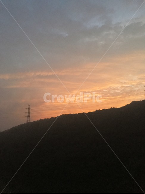 하늘,산,일몰,노을,자연,자연,풍경,nature,landscape