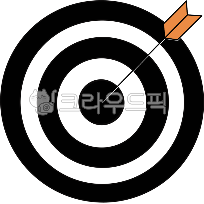 과녁, 과녁일러스트, 목표, 과녁조준, 화살과녁, 사진,이미지,일러스트,캘리그라피 - handsomecraft작가
