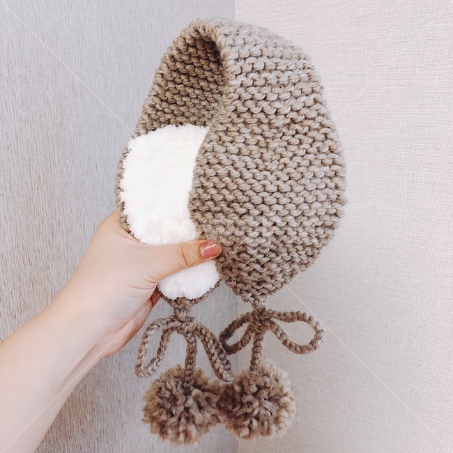 귀도리,핸드메이드,handmade,귀마개,뜨개질,퐁퐁이,핑크,그레이,베이지,겨울,계절,winter,season