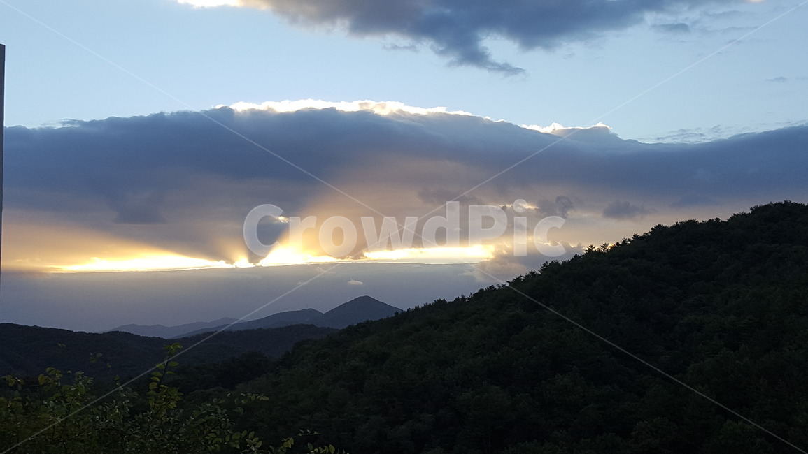 빛,light,석양,구름빛,산너머,자연