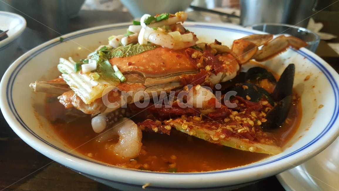 해물,해산물,짬뽕,중화요리,얼큰,꽃게,해장음식
