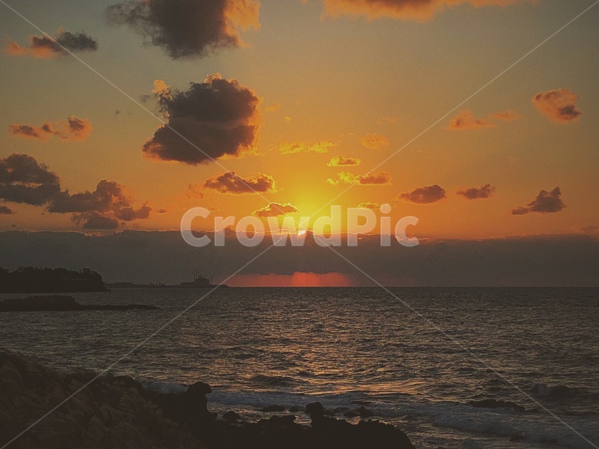 일몰,바다,해안,파도,갈대,제주도,애월,nature,자연,outdoors,옥외,dusk,황혼,sunset,sky,하늘,dawn,새벽,red sky,붉은 하늘,sunlight,햇빛