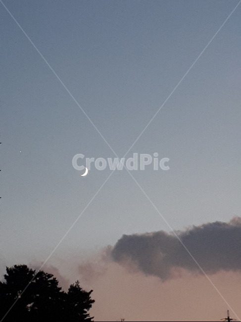 달,sky,moon,하늘,노을,자연,풍경,nature,landscape