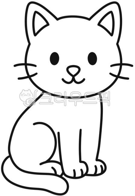 색칠공부,색칠하기,색칠도안,색칠,도안,컬러링,컬러링북,그림,그림그리기,동물,고양이