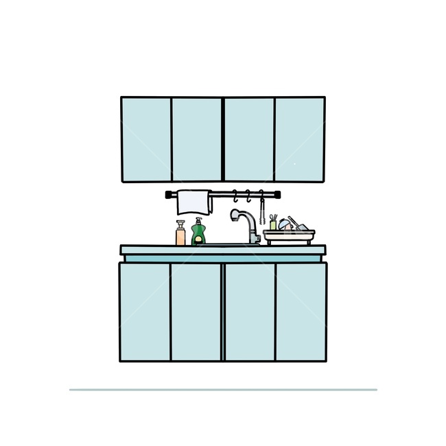 주방,kitchen,일러스트,그림,키친