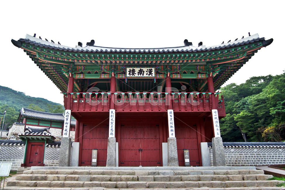 한남루,행궁,남한산성,인조,조선시대,단청,고건축,정문,주련