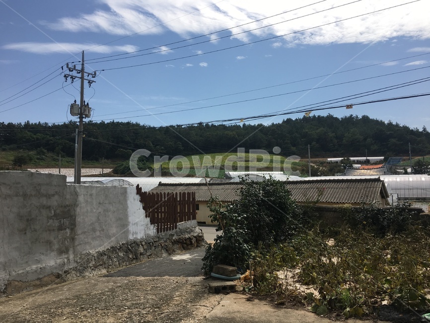 시골풍경,푸른하늘,시골,시골집,신기한구름,시골,마을,풍경,landscape,country,rural,town
