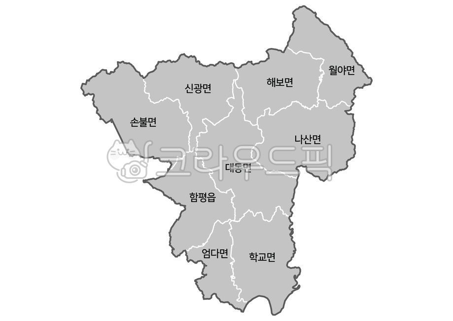 함평군행정지도,함평군,함평군지도,전남함평군지도,지도,한국지도,함평