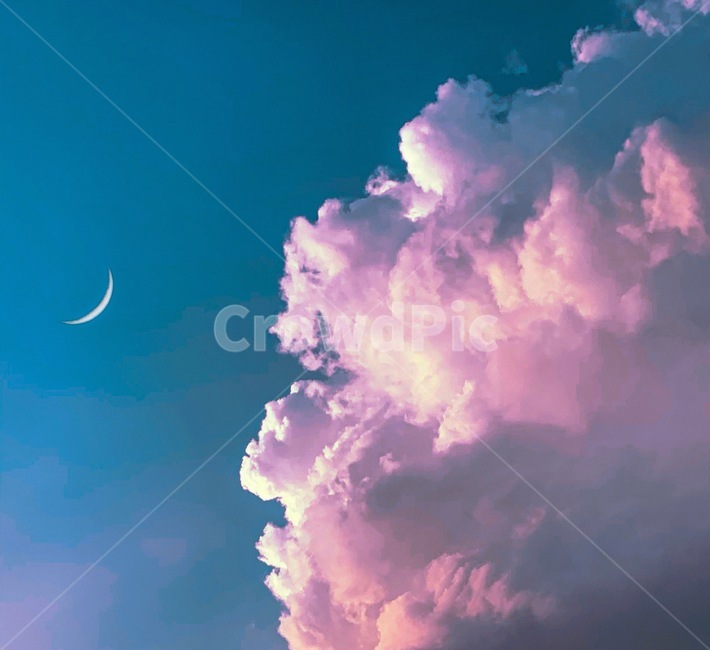 하늘,달,초승달,구름,감성,배경화면,야경,밤,풍경,nightscape,night,landscape,nature,자연,outdoors,옥외,sky