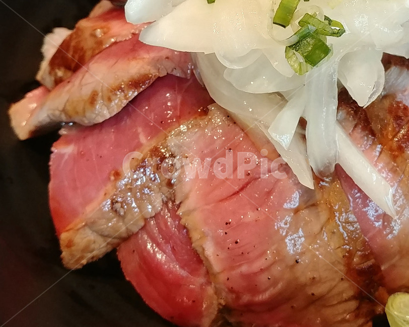 스테이크,음식,덮밥,밥,고기,스테이크덮밥,음식,식재료,요리,food,cook,meal,dishes,food reserves,육류,고기,meat,일식,일본음식,일본요리,Japanese food,Japanese dishes,Japanese meal,Japanese cook