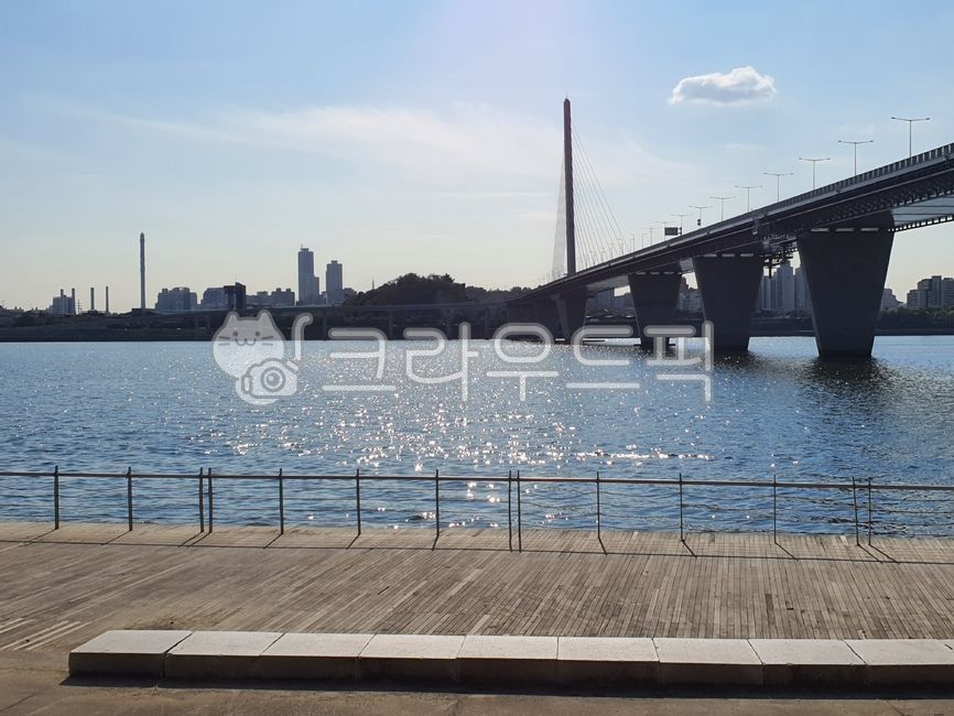 sky,Han River Park,tranquility,bridge,Han River