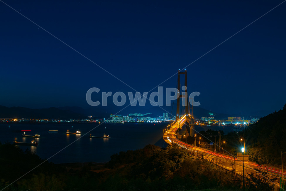 이순신대교,석양,바다,다리,야경,일몰,하늘,대교,야경,밤,풍경,nightscape,night,landscape,도시,city,한국도시풍경,한국도시경관,korea cityscape,교통,교통수단,traffic,transportation,road,도로