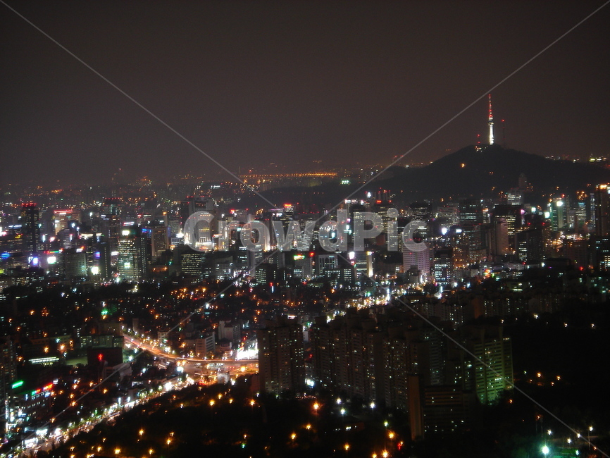 야경,도시,도심,남산,독립문,불빛,조명