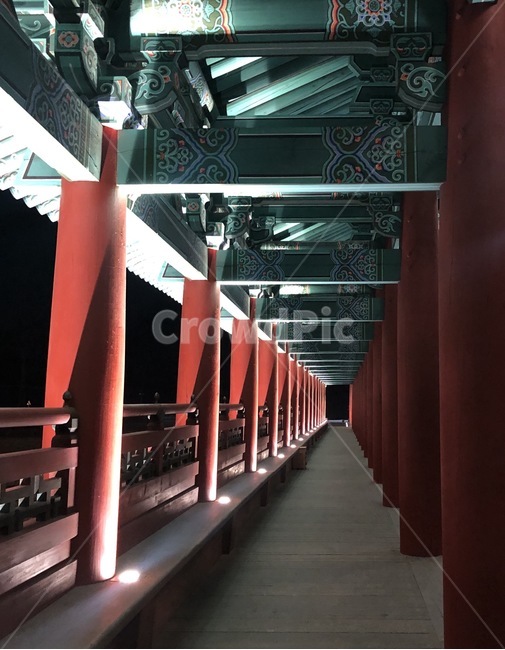 기와,전통,한국,밤,그림자,traditional