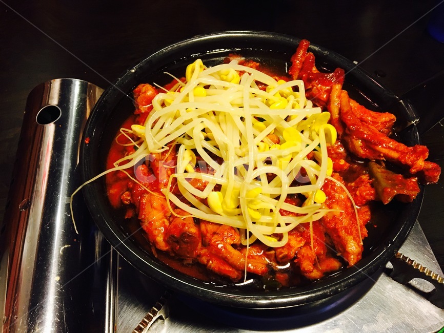 닭발,한신포차,콩나물,매운닭발,매운음식