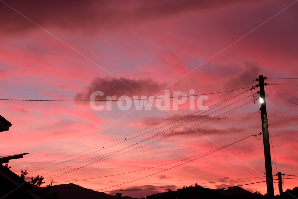 sunset,view,sky,nature,cloud,노을,자연,석양,가로등,풍경,구름,시골,야경,밤,풍경,nightscape,night,landscape,cable,케이블