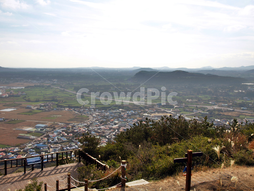 지미봉,오름,올레21코스,올레,제주,마을,전원,기생화산,전망대,제주도,jeju,jeju island,시골,마을,풍경,landscape,country,rural,town,nature,자연,outdoors,옥외,경치,scenery,aerial view,조감도