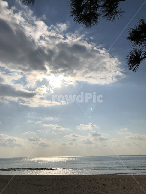 바다,하늘,해,낮,오션,sea,sun,sunrise,구름,자연,풍경,nature,landscape,outdoors,옥외