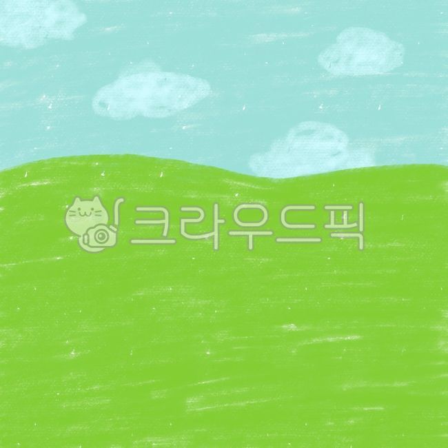 자연,배경,풀밭,초원,background,연두색,하늘색,파스텔톤,귀여운,고요한,언덕,grass