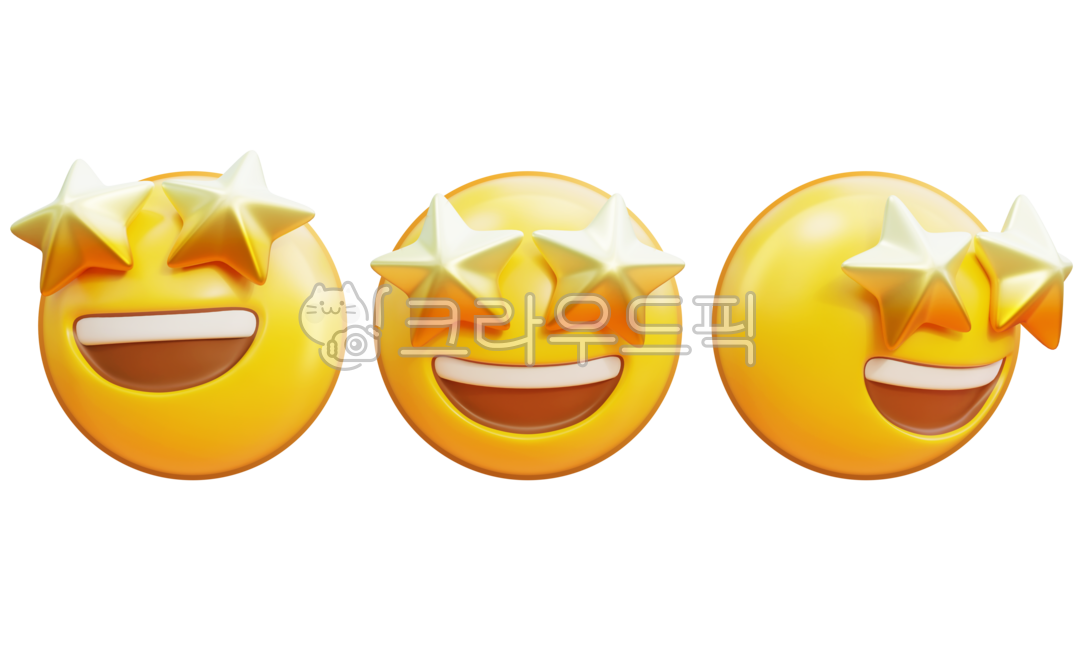 Emoticon,emoji,expression,emotion,emotional expression,graphic,3d,3d,face,star,excited,crazy,thrilled,happy,joy