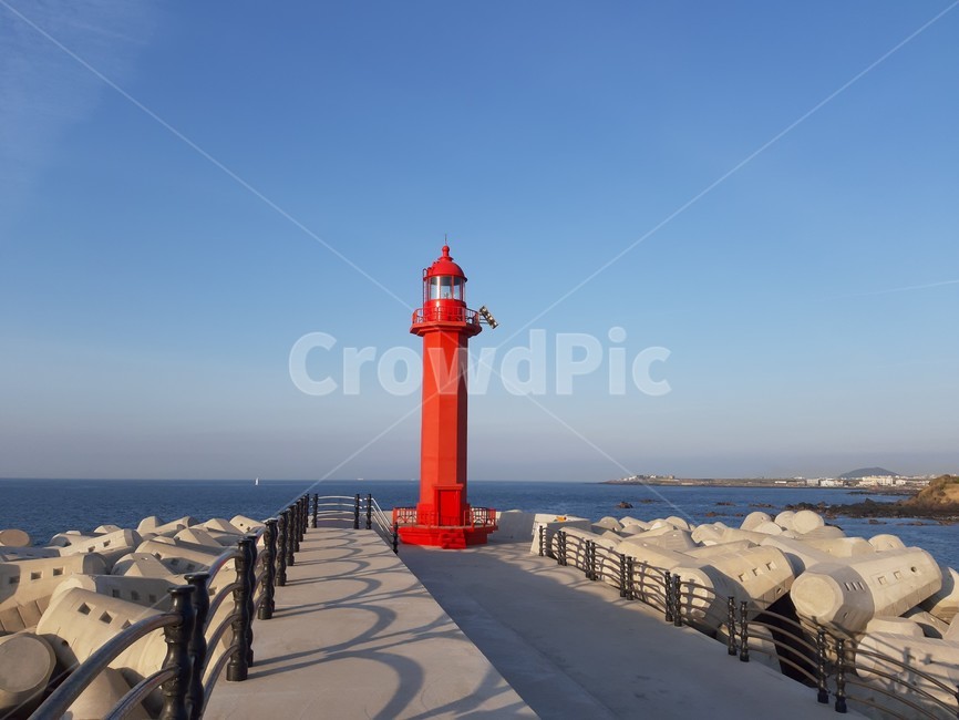 Jeju Lighthouse,lighthouse sea,red lighthouse,jeju island,Lighthouse