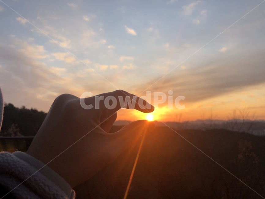 2020년,새해,일출,하트,해맞이,해돋이,손가락,sunrise,light,빛,flare,플레어,nature,자연,outdoors,옥외,새해,new year