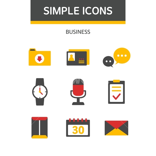 speech bubble,calendar,envelope,business,mike,flat,icon,Flat icon,Pictogram,clock,ID