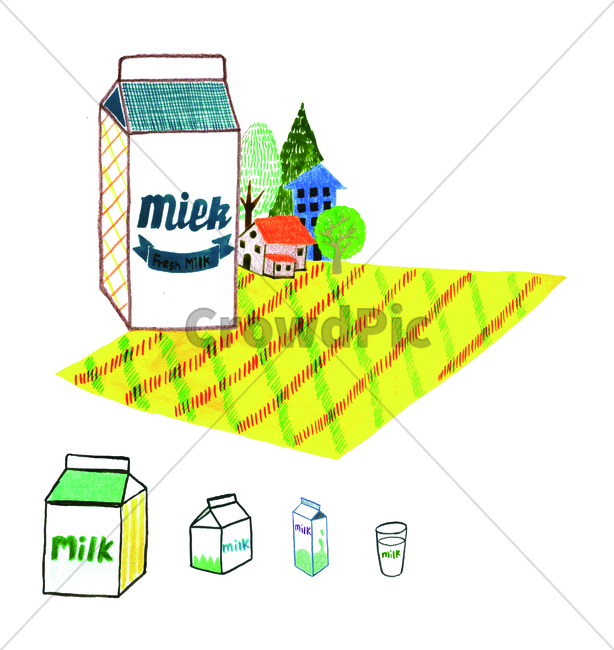 손그림,물감그림,handdrawing,watercolor,우유,milk,우유병,milkbottle,우유컵,milkcup,나무,tree,wood,돗자리,mat