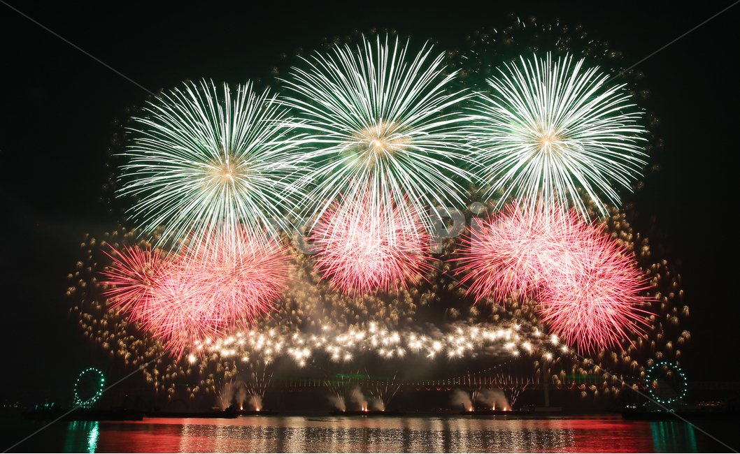 night view,Gwangalli,busan,event,flame