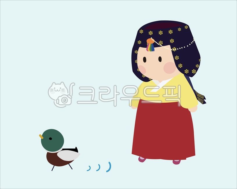 일러스트, 조바위, 전통, 전통복식, 전통장식, 사진,이미지,일러스트,캘리그라피 - Nmasony작가
