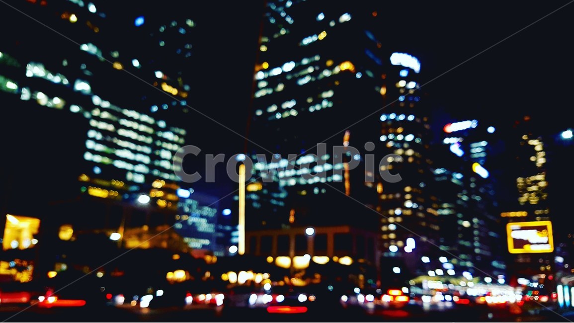 night view,city,fire,building