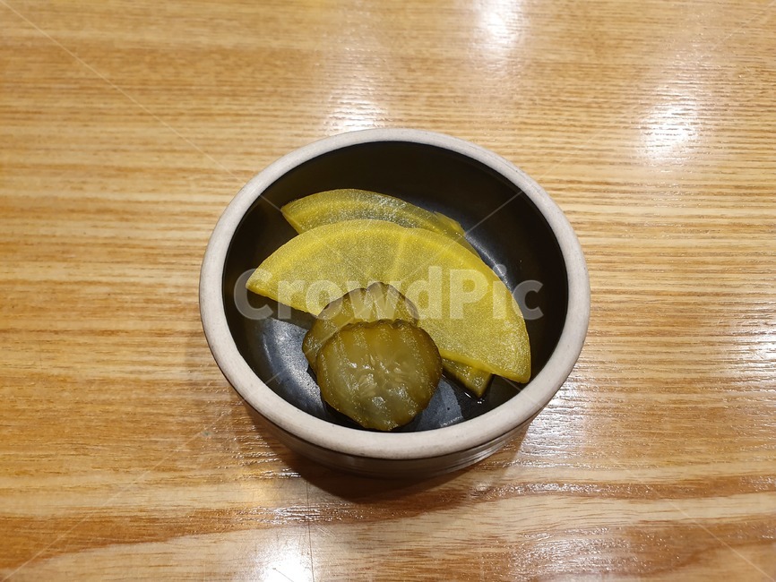 단무지,피클,반찬,bowl,사발,food,음식,음식,식재료,요리,food,cook,meal,dishes,food reserves
