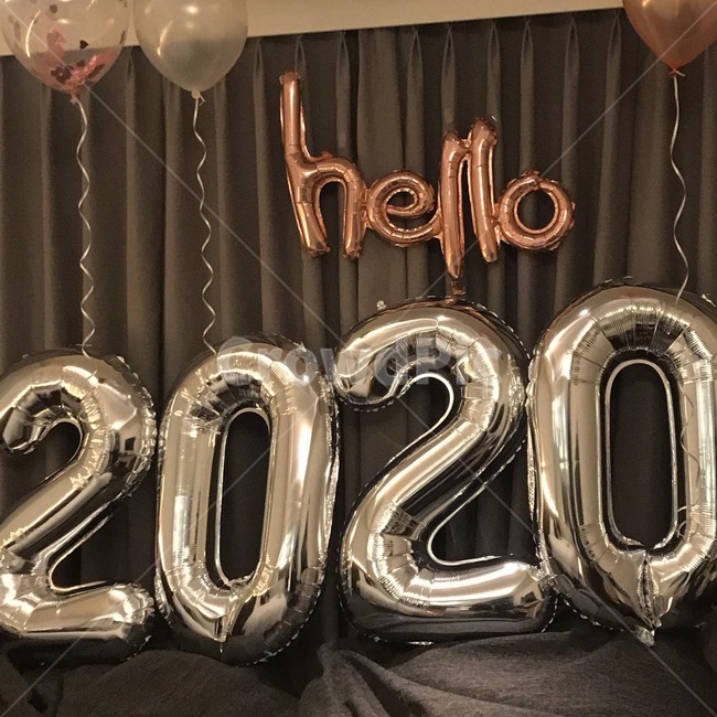 2020년,새해,연말,풍선,해피뉴이어,경자년,파티