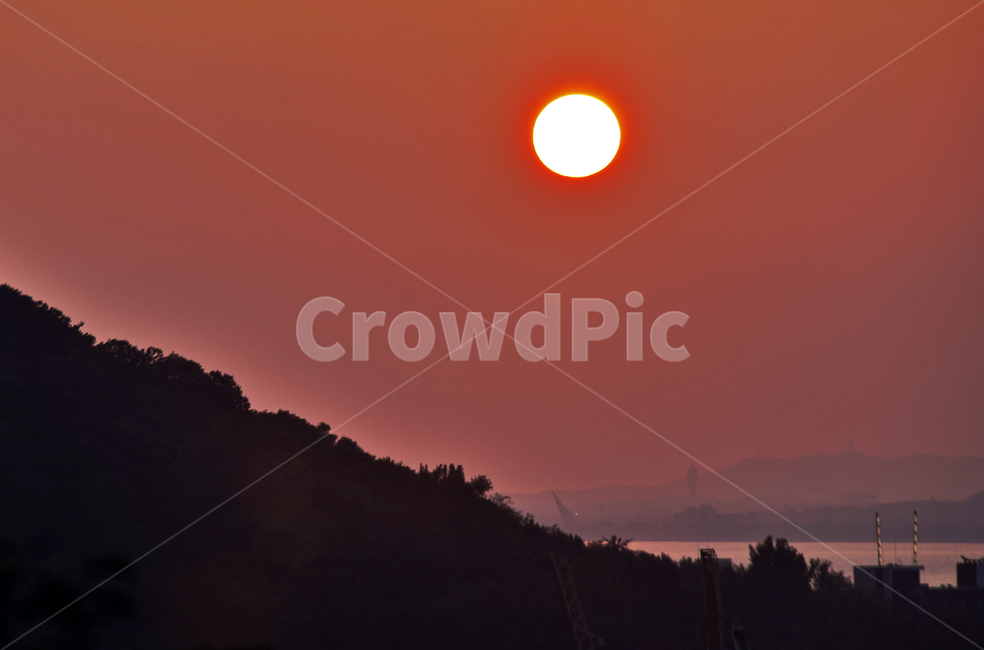 일몰,석양,월미도,붉은해,지는해,자연,풍경,노을,자연,풍경,nature,landscape,outdoors,옥외,sky,하늘,sunset,dusk,황혼,dawn,새벽,red sky,붉은 하늘