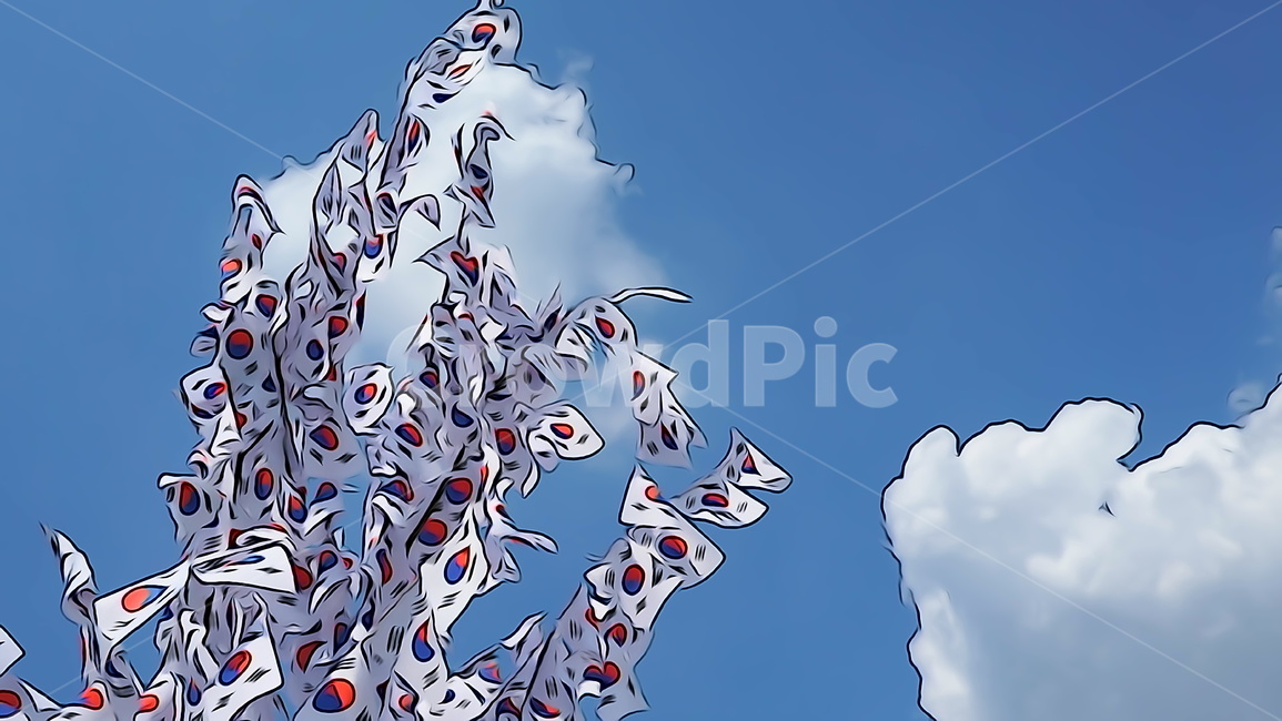 태극기,국기,대한민국,하늘,구름,파란색,하늘색,서울,시원함