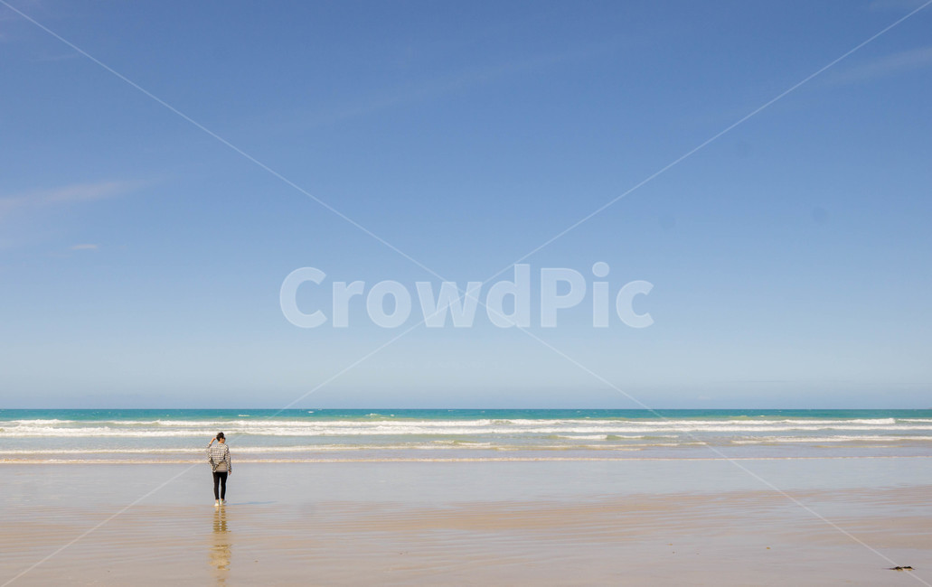 바다,뒷모습,바다와사람,풍경,멜버른,호주,오스트레일리아,쓸쓸함,해변,바다,beach,sea,사람,인물,인간,human,person,남성,남자,man,male