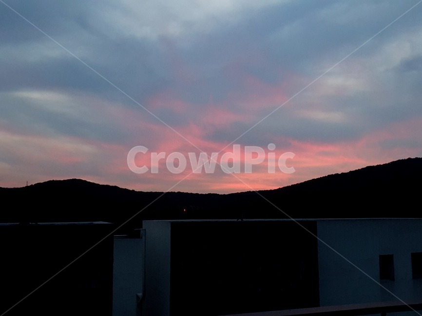 노을,하늘,일몰,sky,pink,sunset,희망,새벽,시작,색깔,핑크,따듯함,blue