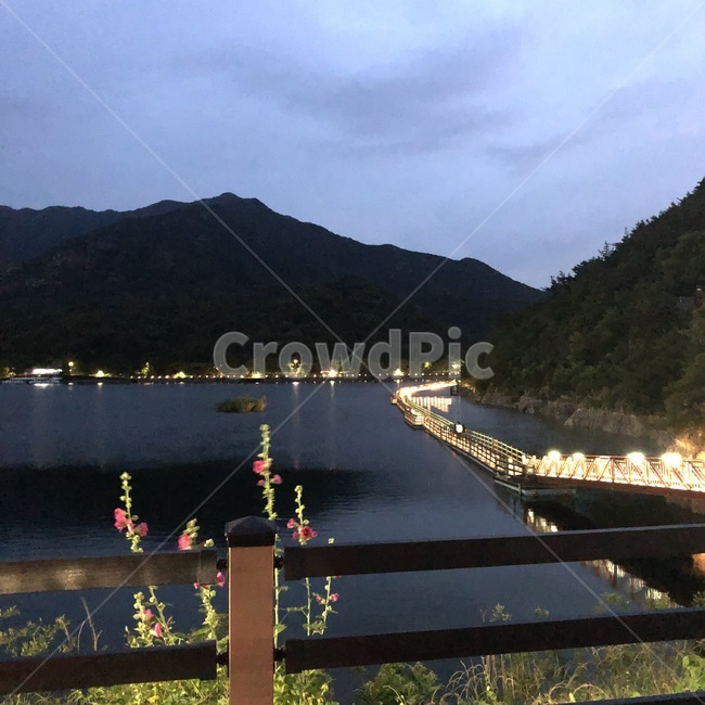 풍경,산,밤,하늘,야경