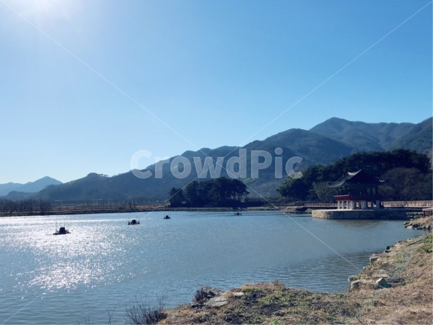 강,lake,자연,nature,망루,하늘