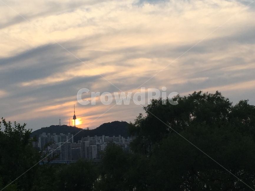 남산타워,서울,해질녘,저녁산책,seoul,ntower,서울하늘