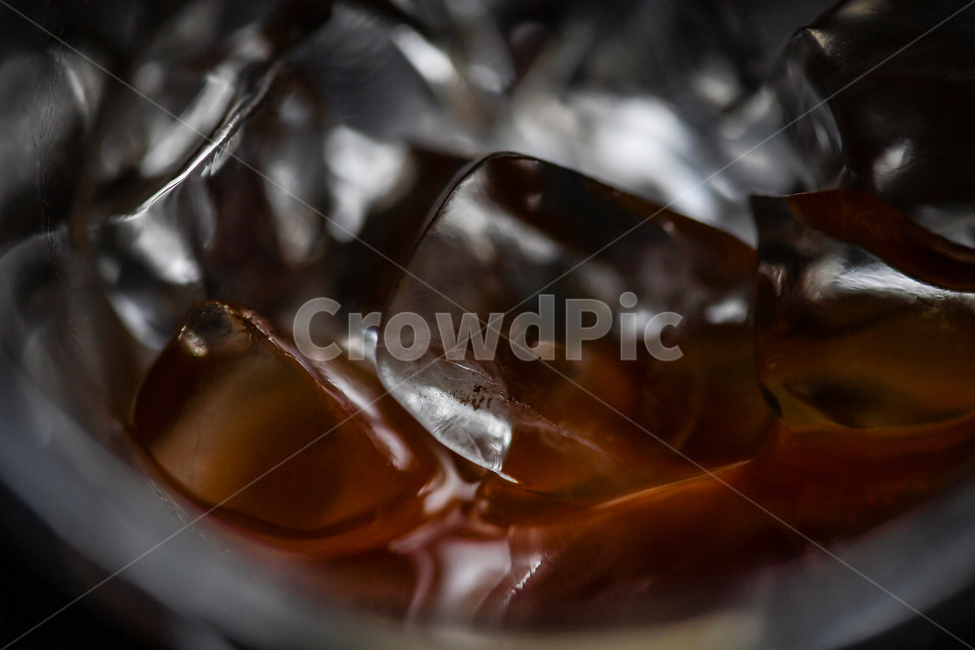 thirst,ice cube,coffee,coolness,ice,Americano,summer,iced coffee