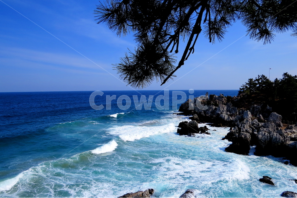 바다,하늘,파도,추암,풍경,자연,풍경,nature,landscape,한국자연풍경,한국자연경관,korea nature landscape,promontory,곶,ocean,대양,sea,water,물,outdoors,옥외,land,땅